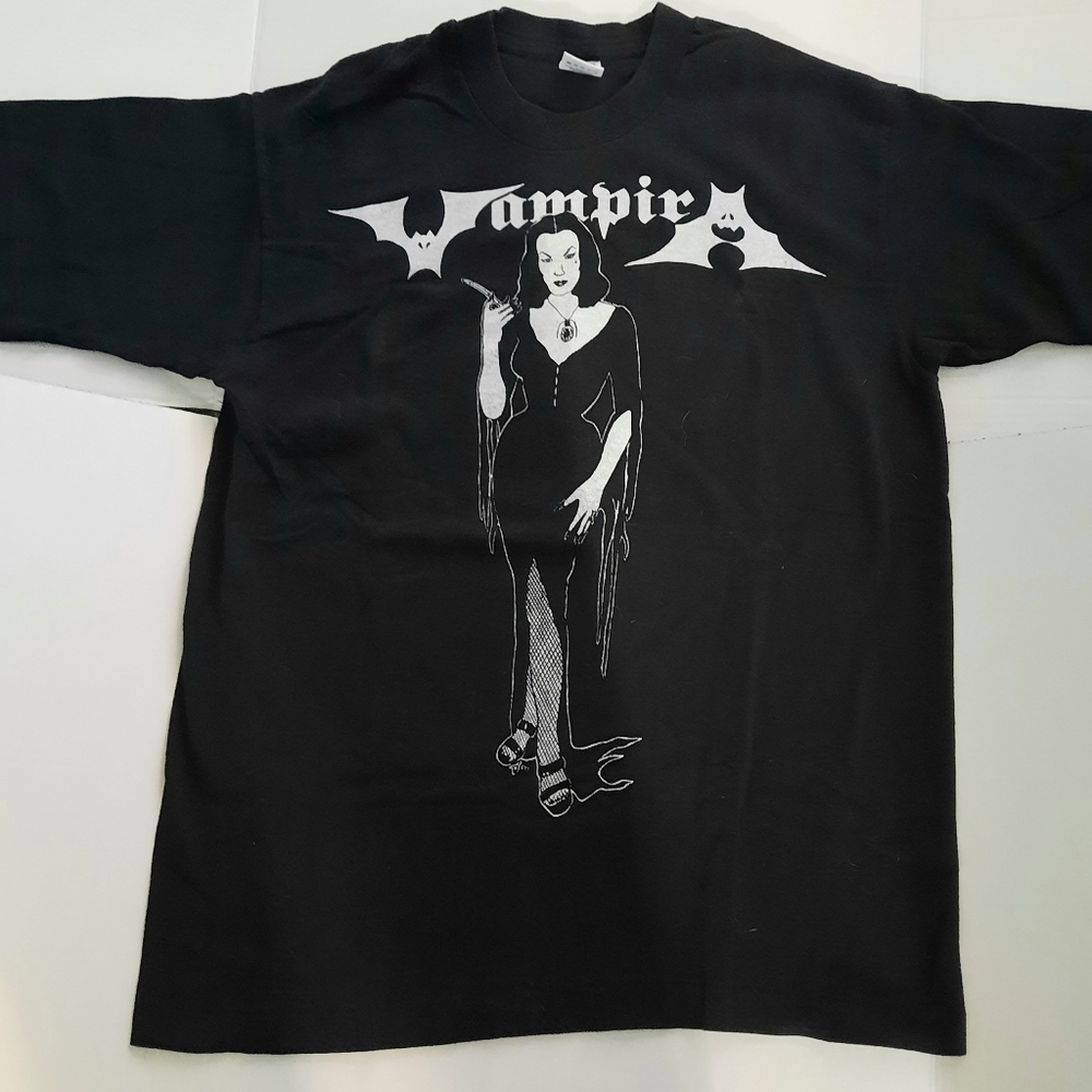 Vintage Vampira T- Shirt, Fruit Of The Loom Tag, Men's Size L